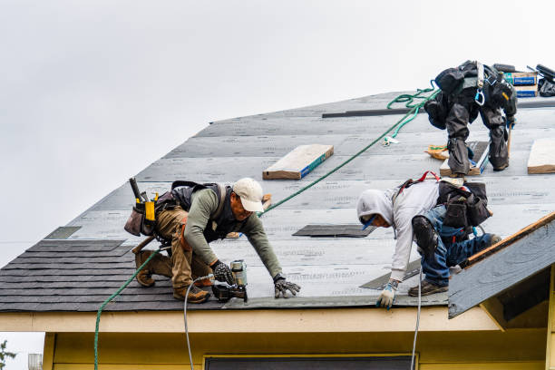 Professional Roofing technician working in Silvis, IL